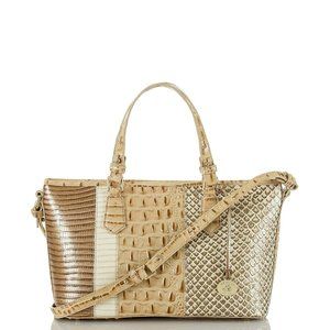 NWT! BRAHMIN Mini Asher + Tassel - LATTE SAHARA - JUST BEAUTIFUL!